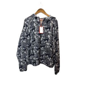 Hunter for Target Men's Gray Camo Hooded Windbreaker Jacket XXL NWT Reflective